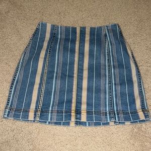 Wild Fable Striped Denim Skirt